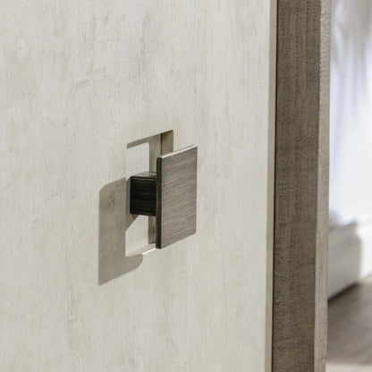 Denver 50" Wood Sideboard Buffet by Classic Home in distressed gray, concrete white. Made from concrete laminate, reclaimed pine in a transitional style.