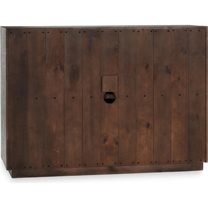 Denver 50" Wood Sideboard Buffet by Classic Home in distressed gray, concrete white. Made from concrete laminate, reclaimed pine in a transitional style.