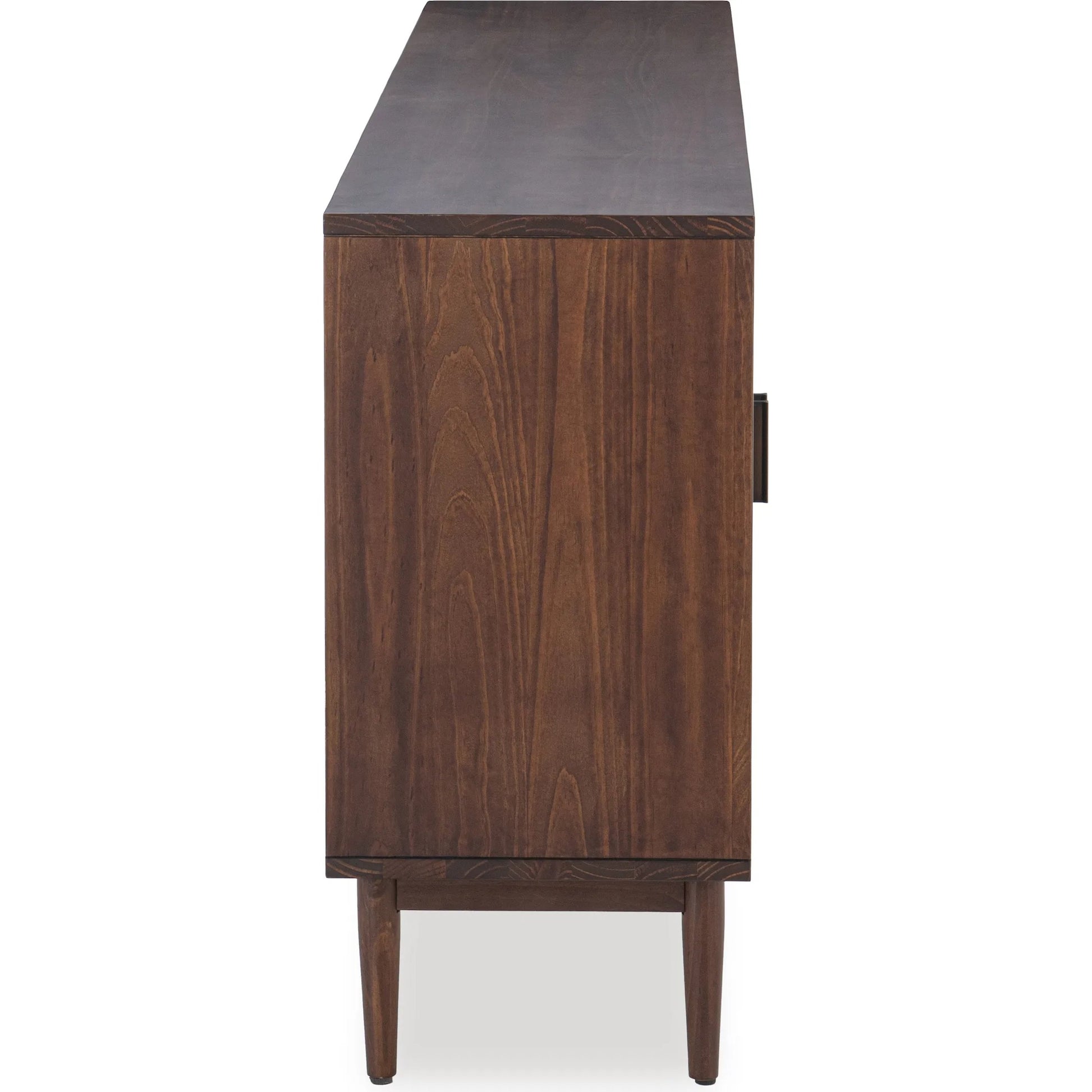 Edris 4-Door Wood Sideboard Buffet by Kosas Home. Made from pine wood, cane in a rustic style.