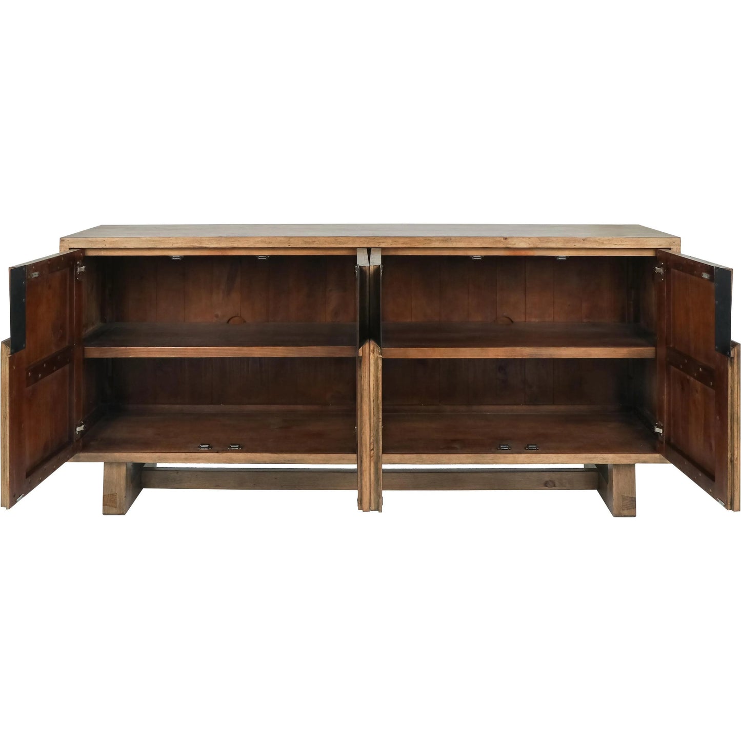 007 SI-2256325 | Additional Silo | Lyra Reclaimed Pine Wood Buffet Sideboard by Classic Home in smoke. Made from reclaimed pine in a transitional style.