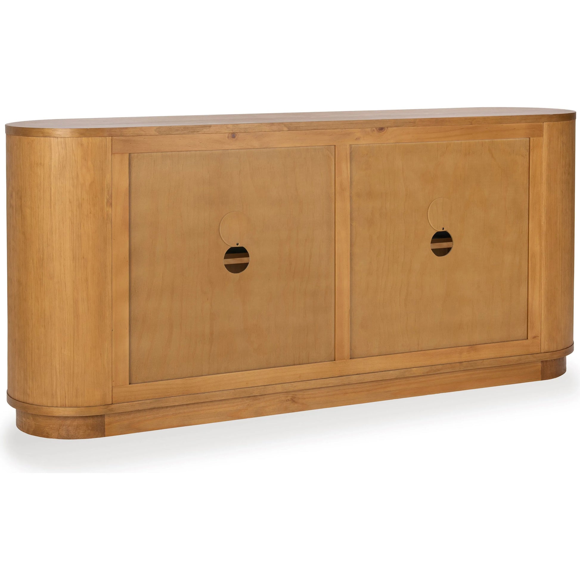 Adelheid Buffet by Kosas Home in natural pine. Made from pine, cane in a transitional style.