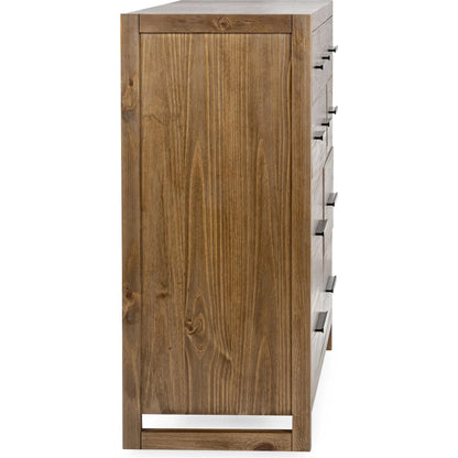 Fenmore 10-Drawer Dresser by Kosas Home. Made from pine wood in a unique style.