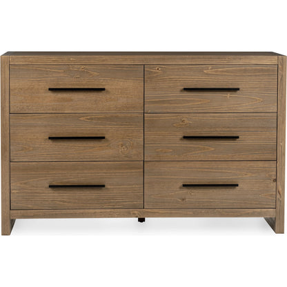 Fenmore 6-Drawer Dresser by Kosas Home. Made from pine wood in a transitional style.