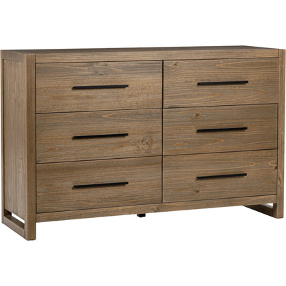 Fenmore 6-Drawer Dresser by Kosas Home. Made from pine wood in a transitional style.
