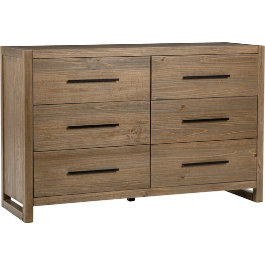 Fenmore 6-Drawer Dresser by Kosas Home. Made from pine wood in a transitional style.