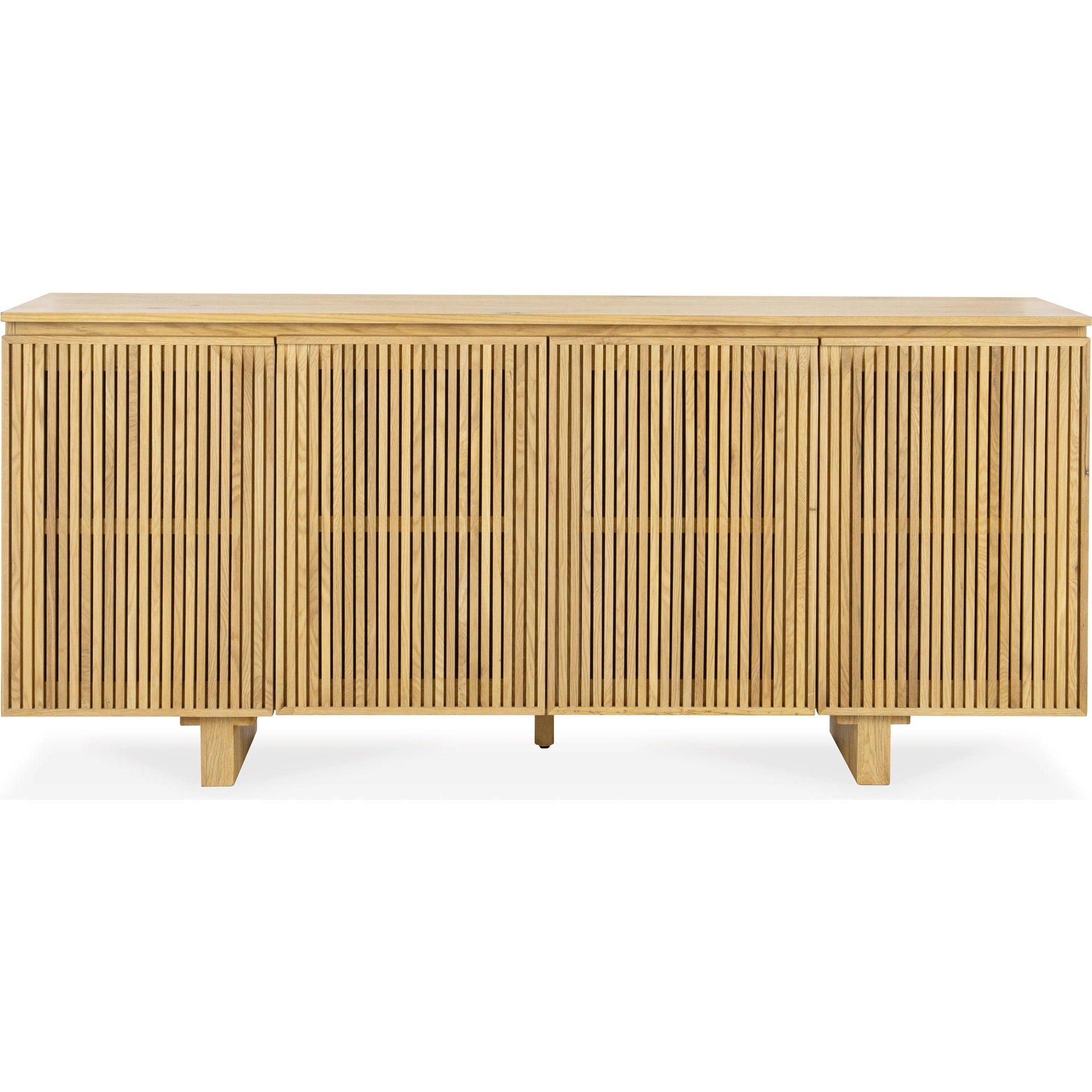 Roya 4-Door Buffet by Classic Home in washed cream. Made from oak veneer in a transitional style.
