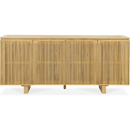 Roya 4-Door Buffet by Classic Home in washed cream. Made from oak veneer in a transitional style.