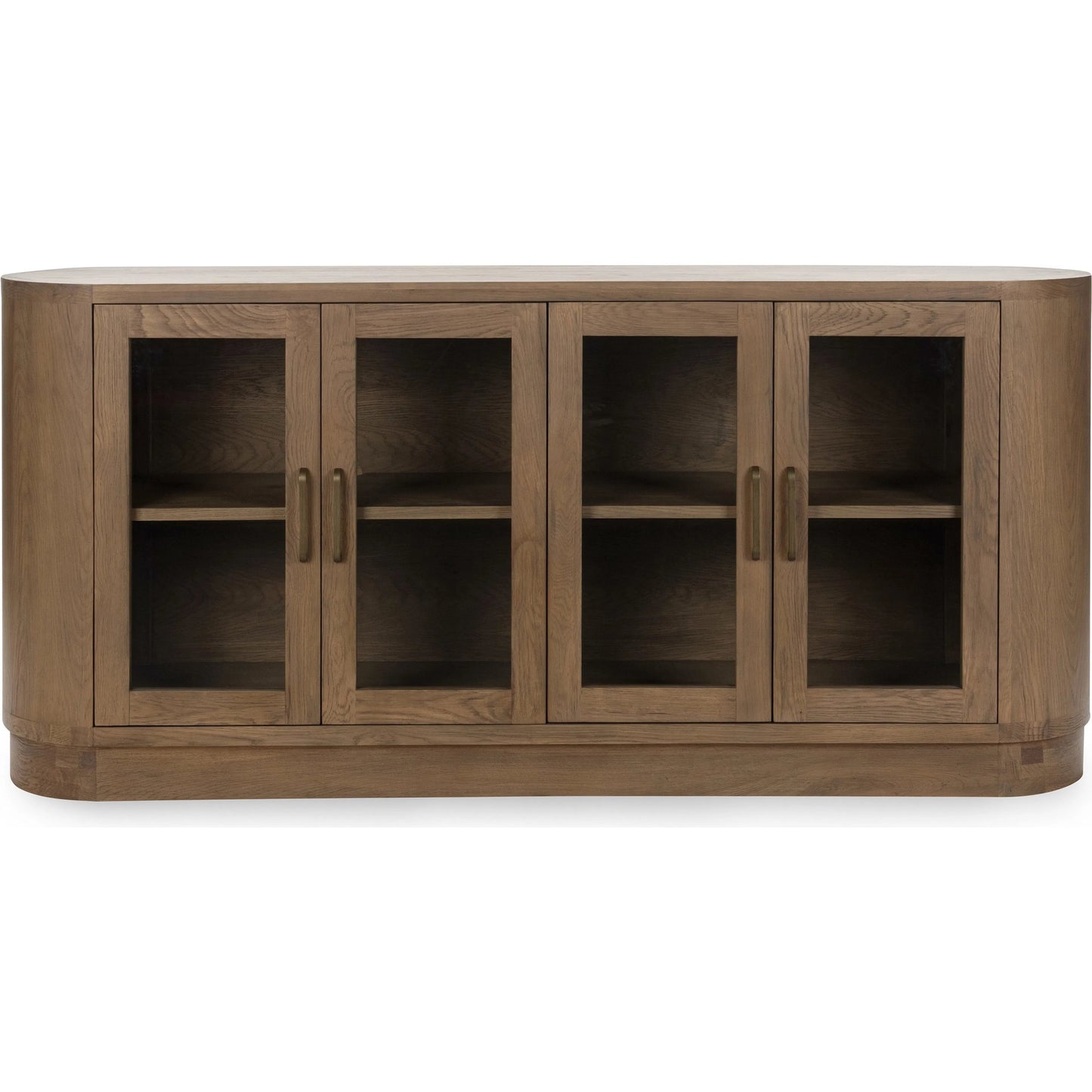 006 SI-2303295 | Additional Silo | Vander Sideboard by Classic Home. Made from oak veneer, tempered glass in a transitional style.
