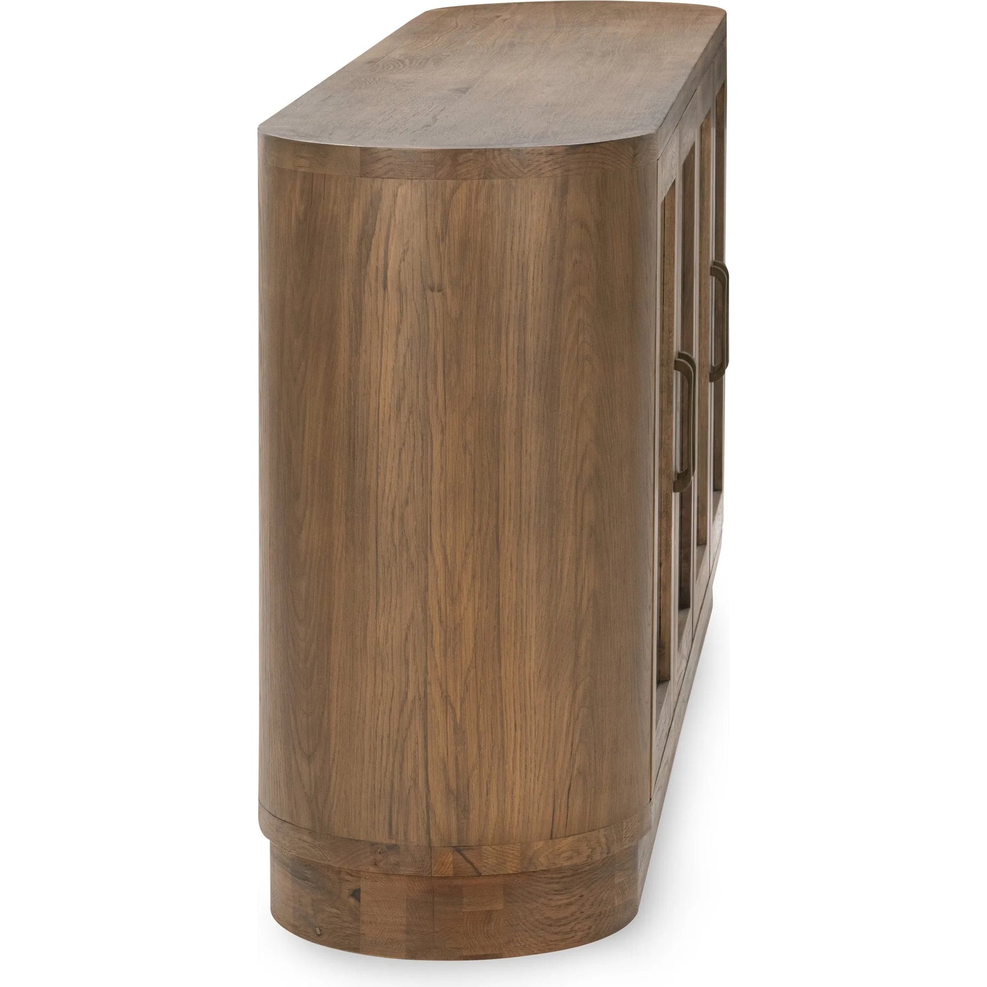 Vander Sideboard by Classic Home. Made from oak veneer, tempered glass in a transitional style.