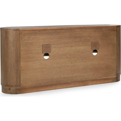 Vander Wood Buffett Sideboard by Classic Home. Made from oak veneer, tempered glass in a transitional style.