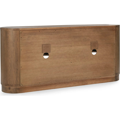 Vander Sideboard by Classic Home. Made from oak veneer, tempered glass in a transitional style.