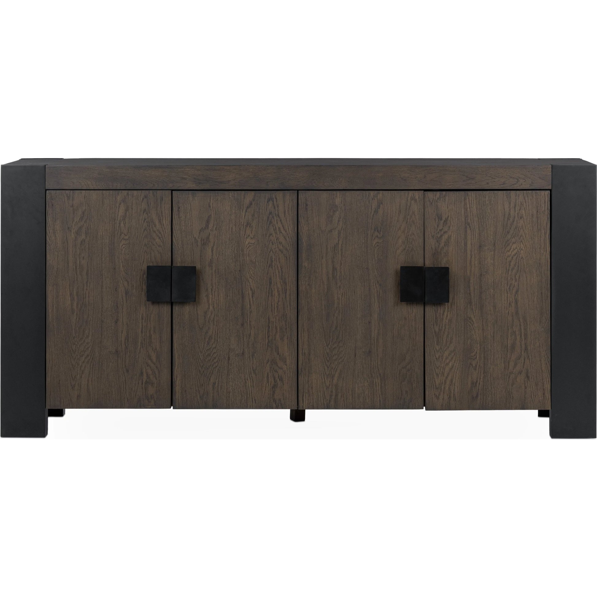 Deaven Buffet by Classic Home in toasted brown. Made from oak veneer in a transitional style.