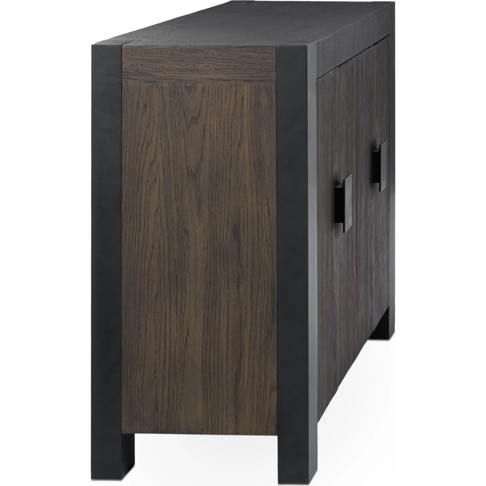 Deaven Buffet by Classic Home in toasted brown. Made from oak veneer in a transitional style.