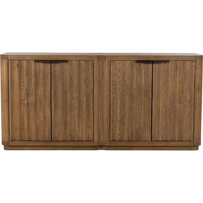 Labelle Sideboard Buffet by Classic Home in tan oak. Made from oak veneer in a unique style.
