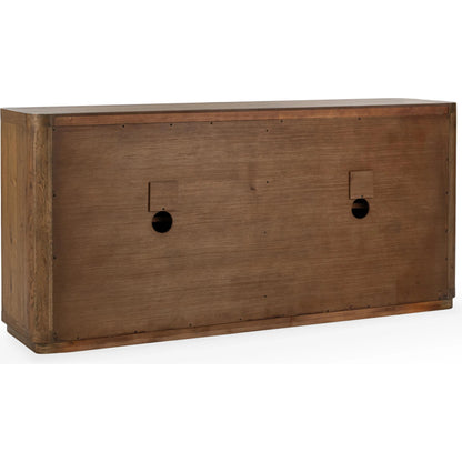Labelle Sideboard Buffet by Classic Home in tan oak. Made from oak veneer in a unique style.