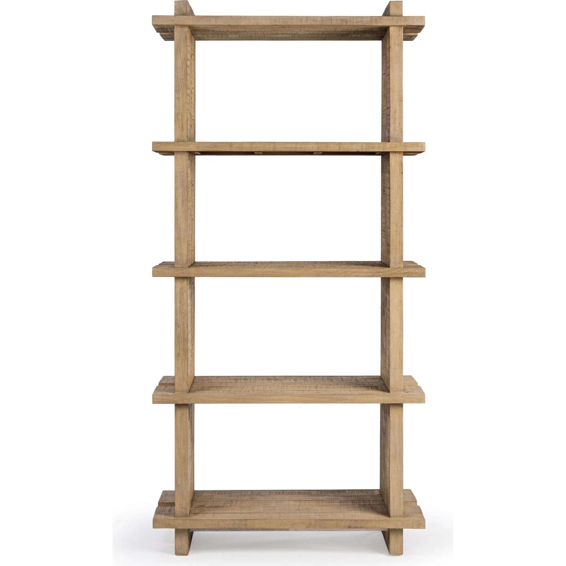 Karlla Bookshelf by Classic Home in soft earth. Made from reclaimed pine in a unique style.