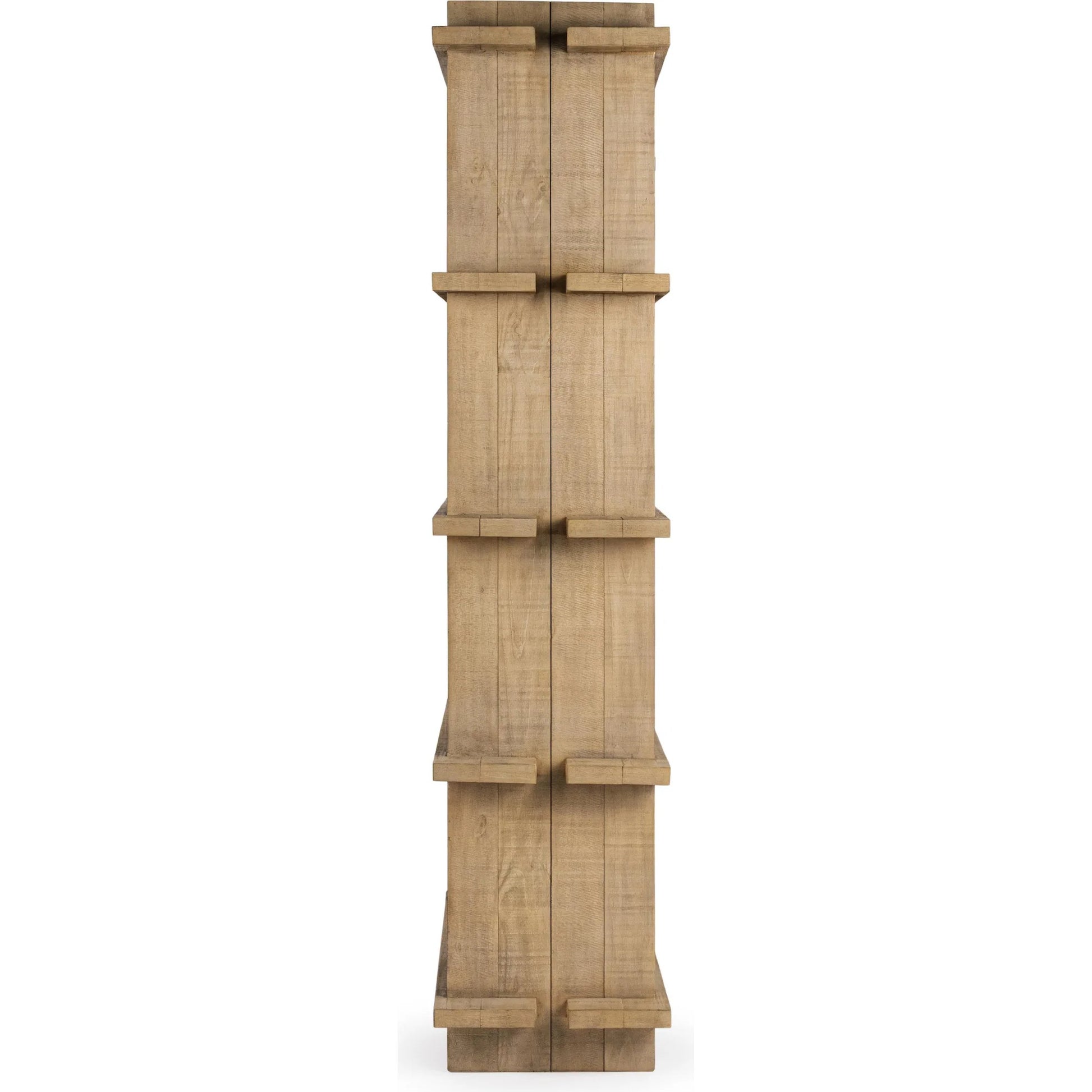 Karlla Bookshelf by Classic Home in soft earth. Made from reclaimed pine in a unique style.