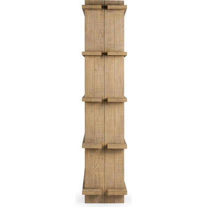Karlla Bookshelf by Classic Home in soft earth. Made from reclaimed pine in a unique style.