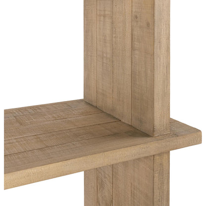 Karlla Bookshelf by Classic Home in soft earth. Made from reclaimed pine in a unique style.