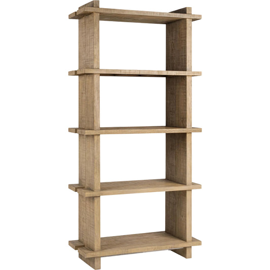 Karlla Bookshelf by Classic Home in soft earth. Made from reclaimed pine in a unique style.