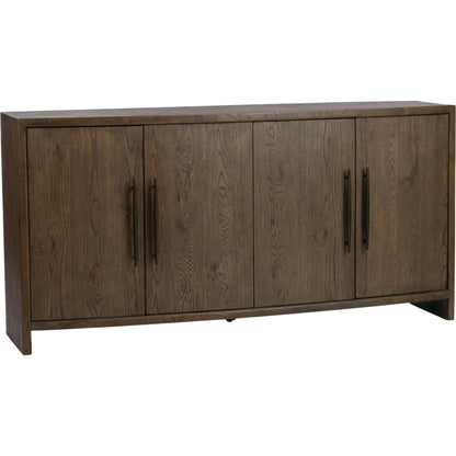 Estelle Wood Sideboard by Classic Home in soft cocoa. Made from oak veneer in a unique style.