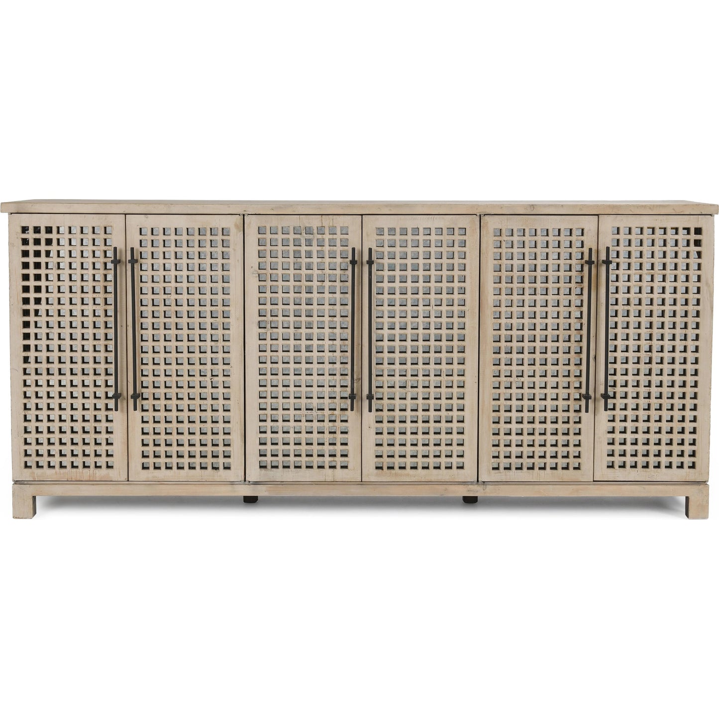 002 SI-2078744 | Additional Silo | Landon 6 Doors Sideboard by Classic Home in antique white. Made from reclaimed pine in a cottage & farmhouse style.