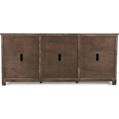 Landon 6 Doors Sideboard by Classic Home in antique white. Made from reclaimed pine in a cottage & farmhouse style.