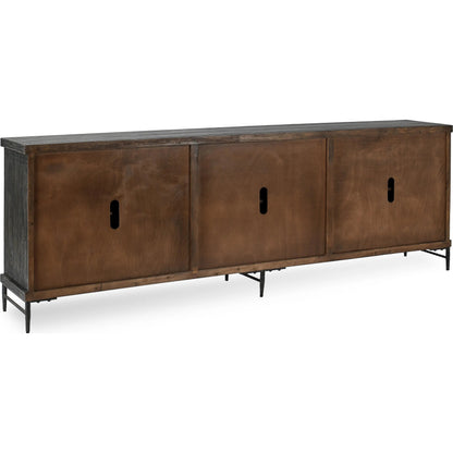 Willmark 6-Door Reclaimed Pine Wood Sideboard Buffet by Classic Home. Made from reclaimed pine in a traditional style.