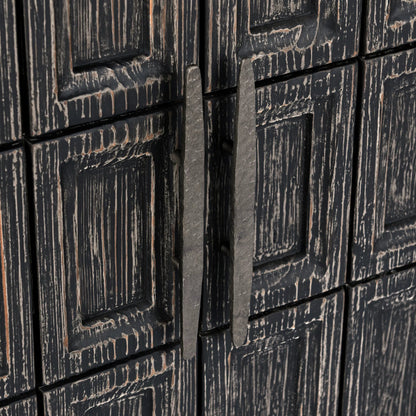 Willmark 6-Door Reclaimed Pine Wood Sideboard Buffet by Classic Home. Made from reclaimed pine in a traditional style.