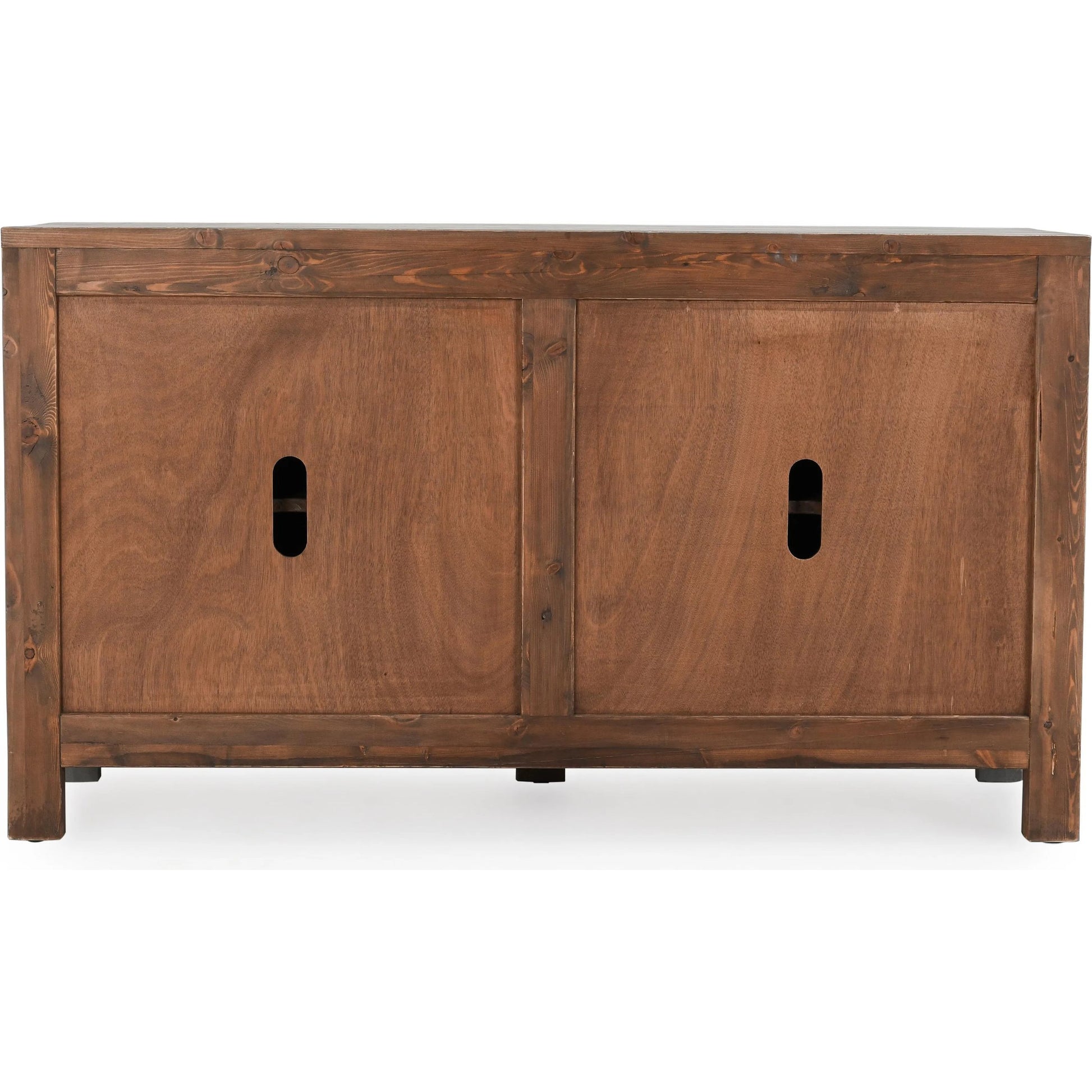 Amherst 4-Drawer Reclaimed Pine Wood Sideboard Buffet by Classic Home in gray. Made from reclaimed pine in a rustic style.