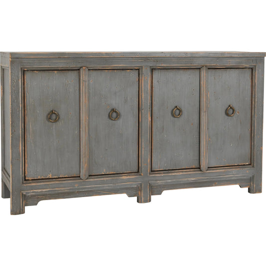 Amherst 4-Drawer Reclaimed Pine Wood Sideboard Buffet by Classic Home. Made from reclaimed pine in a unique style.
