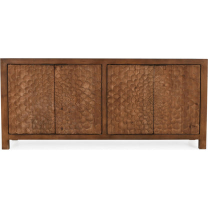 Astrid Buffet Sideboard by Classic Home in brown. Made from reclaimed pine in a unique style.