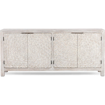 Astrid 4DR Sideboard Vintage by Classic Home in cream. Made from reclaimed pine in a modern style.