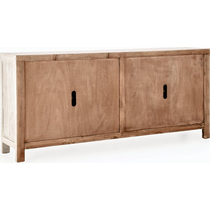 Astrid 4DR Sideboard Vintage by Classic Home in cream. Made from reclaimed pine in a modern style.