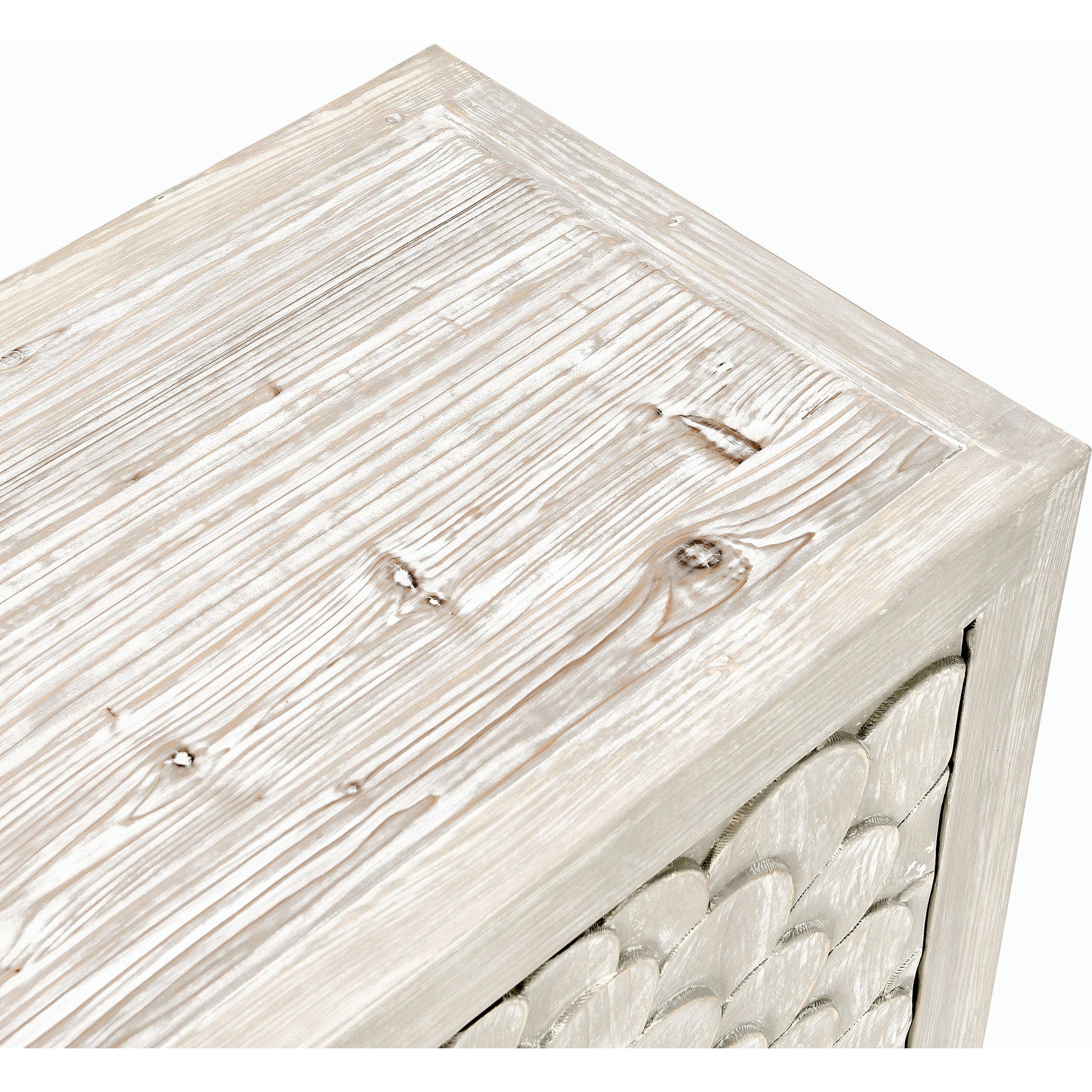 Astrid 4DR Sideboard Vintage by Classic Home in cream. Made from reclaimed pine in a modern style.