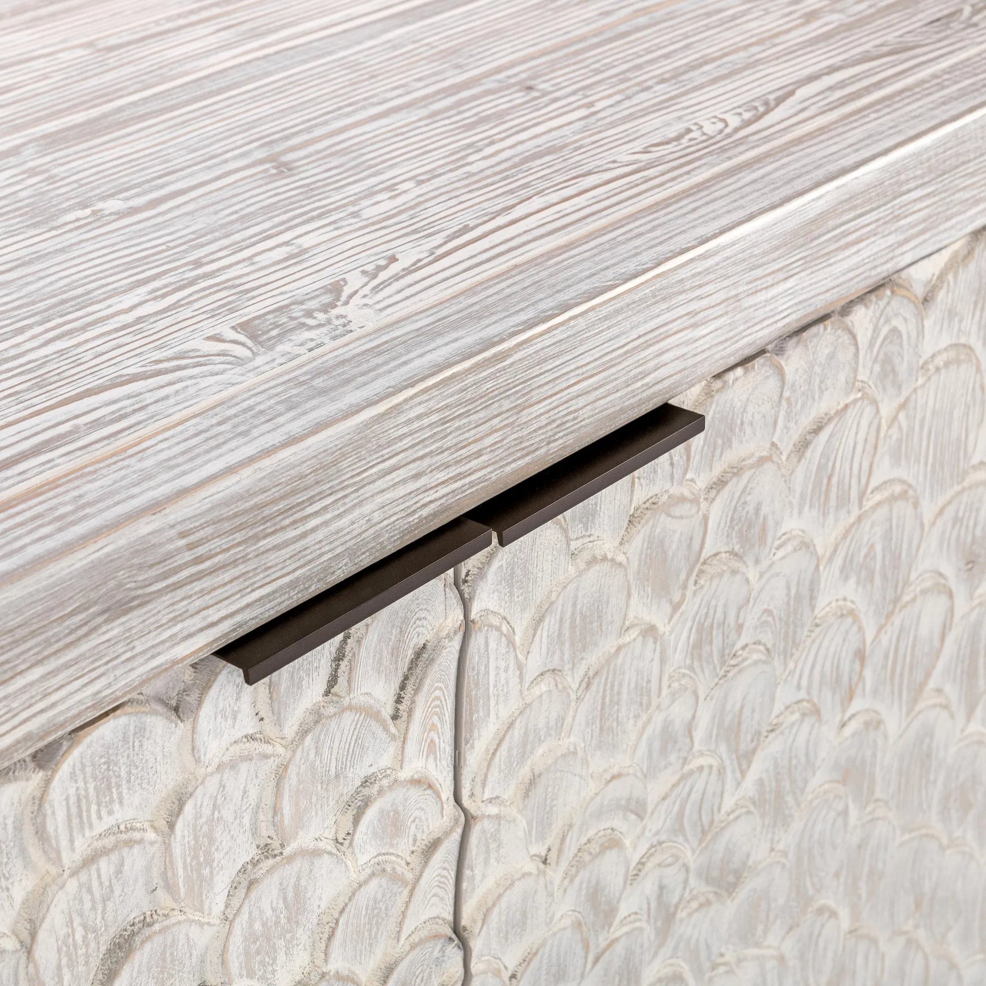 Astrid 4DR Sideboard Vintage by Classic Home in cream. Made from reclaimed pine in a modern style.