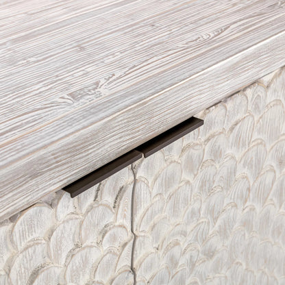Astrid 4DR Sideboard Vintage by Classic Home in cream. Made from reclaimed pine in a modern style.
