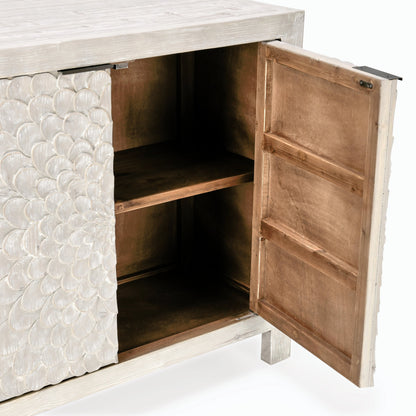 Astrid 4DR Sideboard Vintage by Classic Home in cream. Made from reclaimed pine in a modern style.