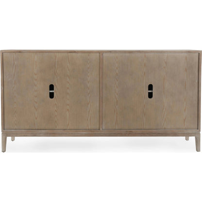 Mira 78" Oak Wood White Buffet by Classic Home in white. Made from oak wood in a unique style.