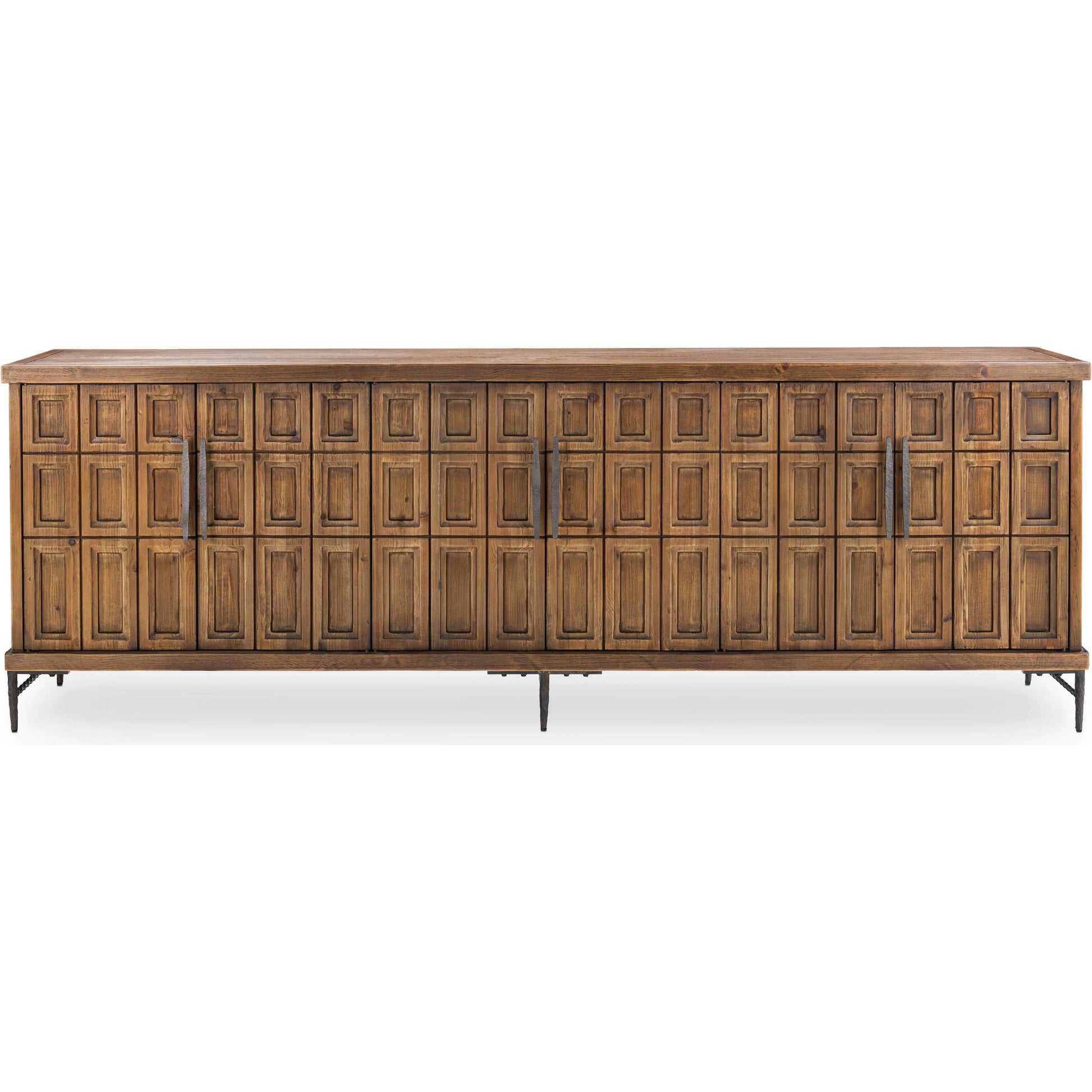 Willmark 6-Door Reclaimed Pine Sideboard Buffet by Classic Home in brown. Made from reclaimed pine in a traditional style.