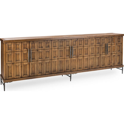 Willmark 6-Door Reclaimed Pine Sideboard Buffet by Classic Home in brown. Made from reclaimed pine in a traditional style.