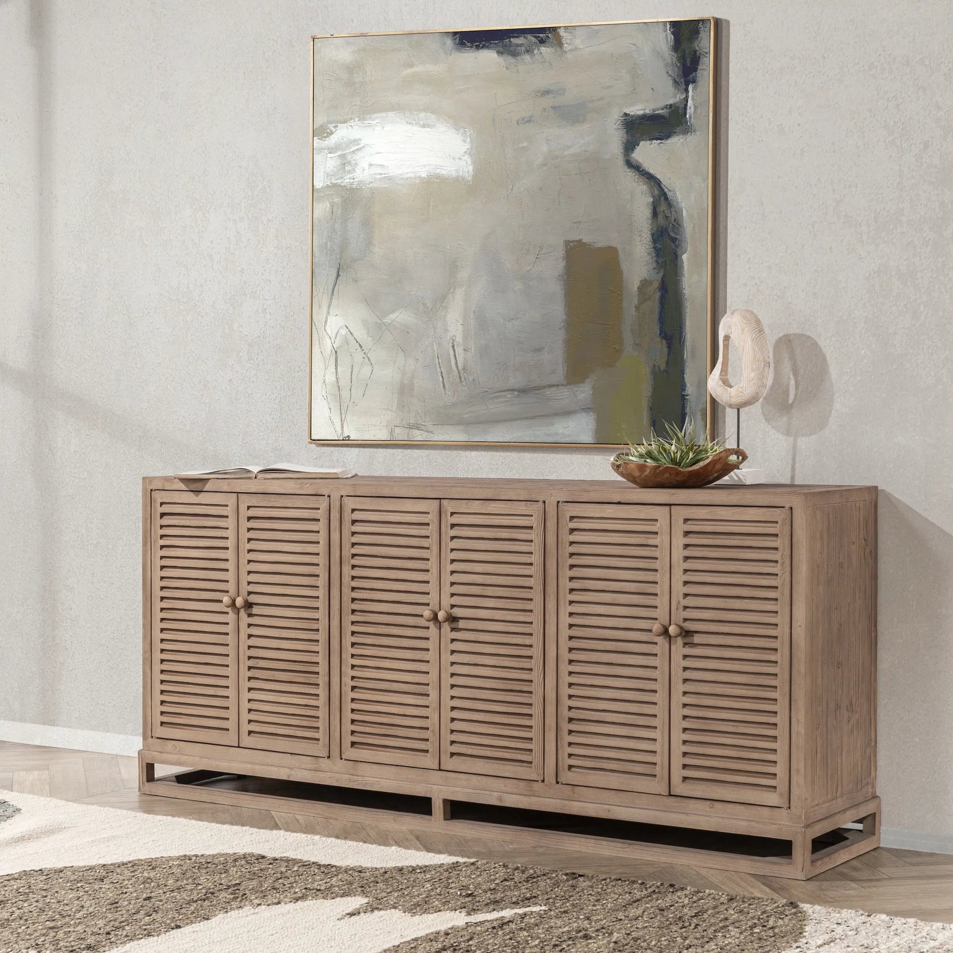 Jolen Reclaimed Pine Buffet Sideboard by Classic Home. Made from reclaimed pine in a transitional style.