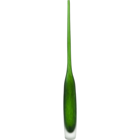 Spire Bottle by Global Views. Made from calcified sodium glass in a modern style.