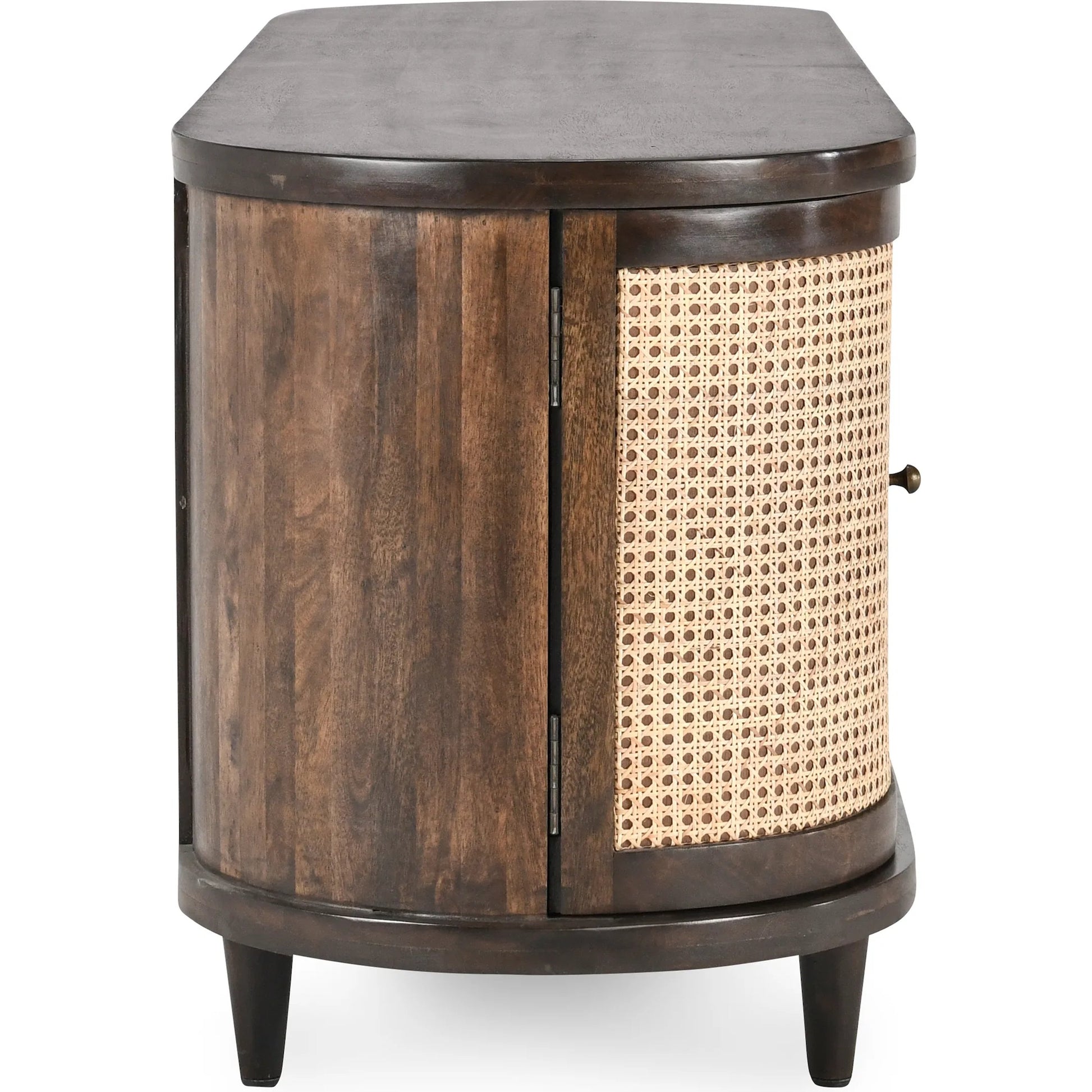 Teresa 4-Door Sideboard by Kosas Home. Made from mango wood, plywood in a unique style.