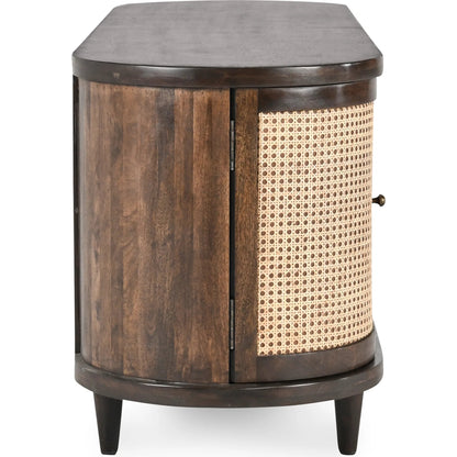 Teresa 4-Door Sideboard by Kosas Home. Made from mango wood, plywood in a unique style.