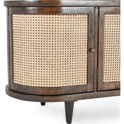 Teresa 4-Door Sideboard by Kosas Home. Made from mango wood, plywood in a unique style.