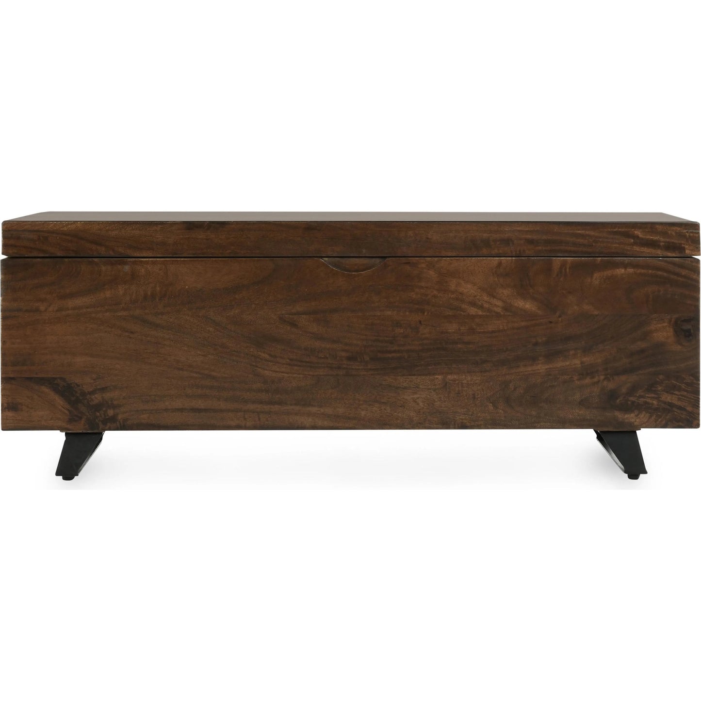 005 SI-2237283 | Additional Silo | Axis Storage Trunk by Kosas Home. Made from mango wood top, iron legs in a modern style.