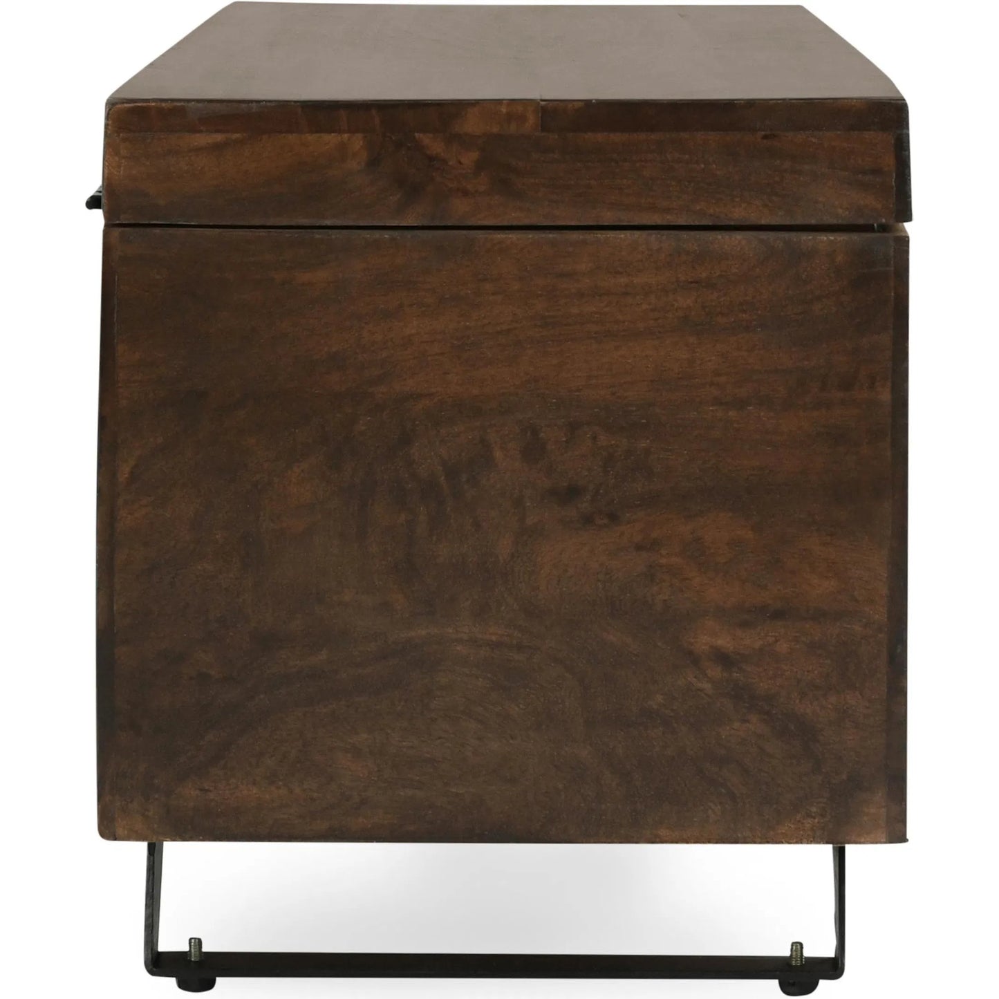 004 SI-2237283 | Additional Silo | Axis Storage Trunk by Kosas Home. Made from mango wood top, iron legs in a modern style.