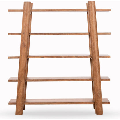 Pamona Bookshelf by Classic Home in golden wheat. Made from acacia wood in a unique style.