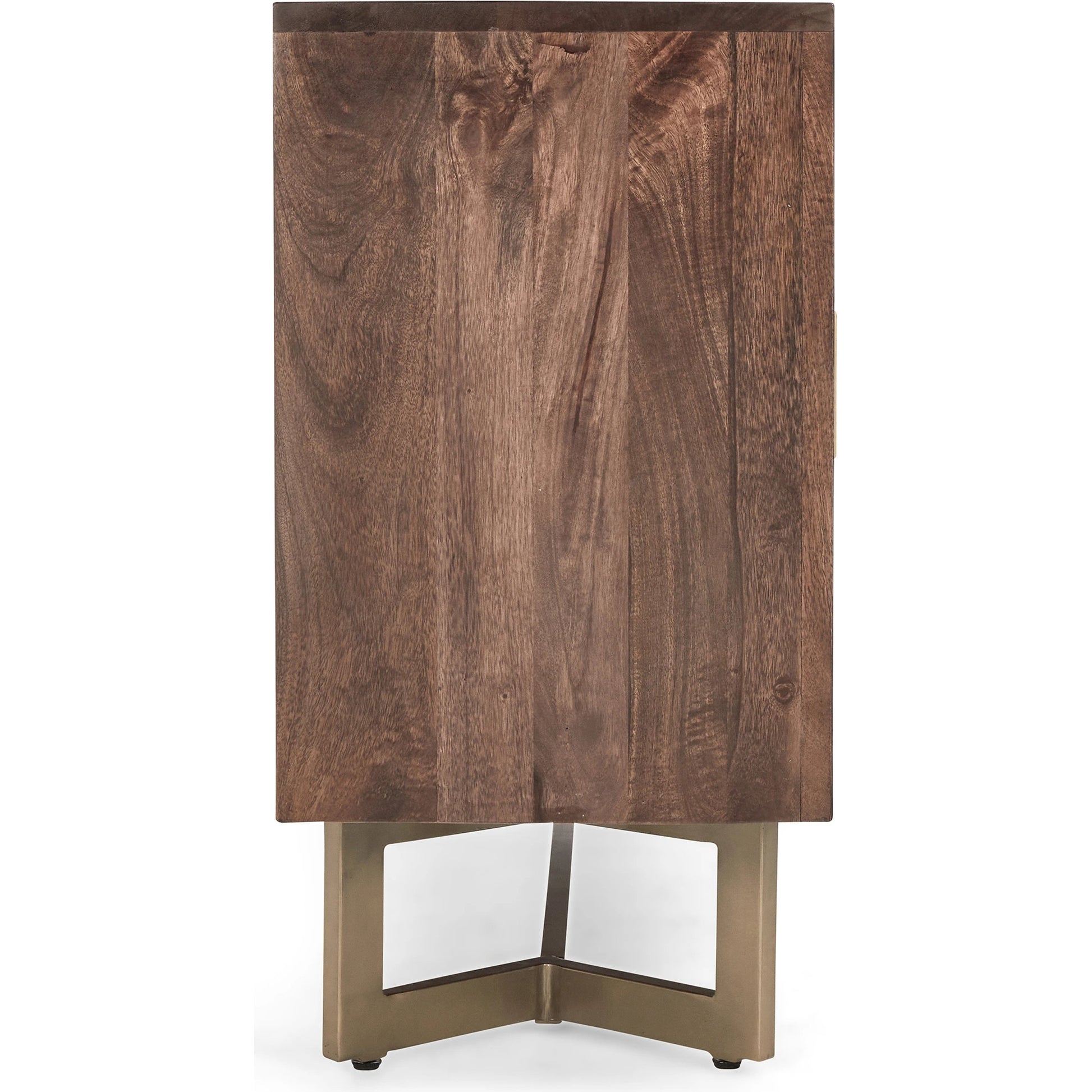 Kensie Sideboard by Classic Home in brown. Made from mango wood, iron base in a modern style.